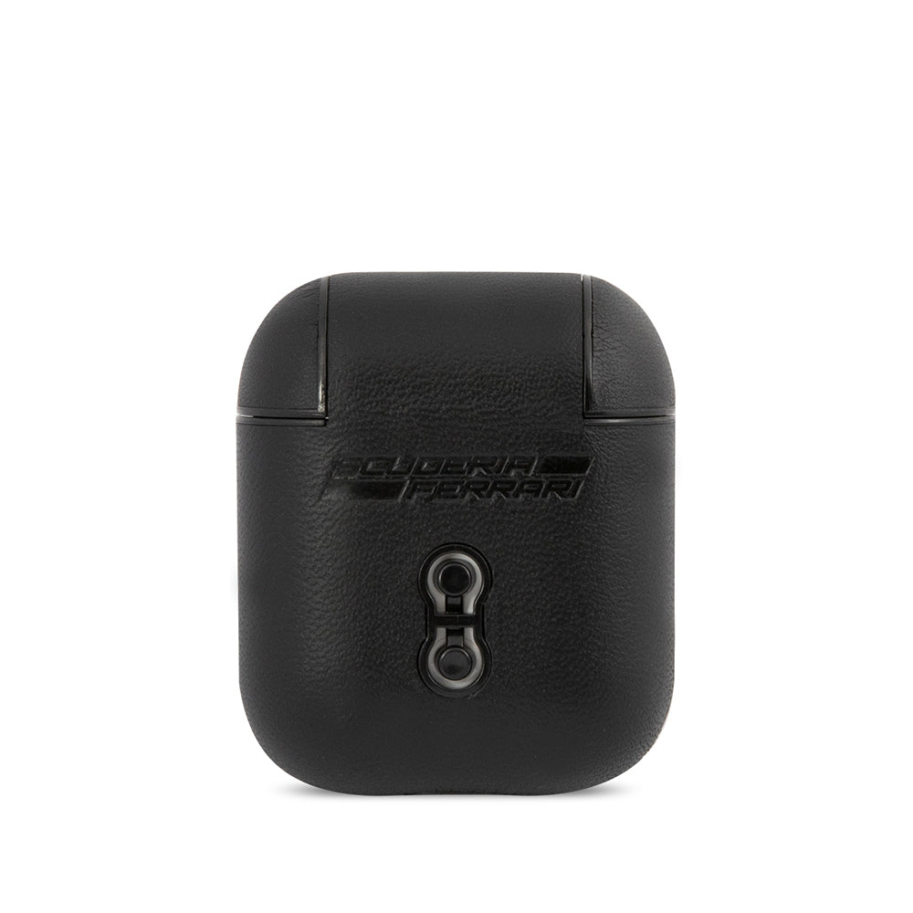 Ferrari Airpods Orjinal Lisanslı PU Deri Metal Logolu SF Arka Yüzey Yazılı Kılıf Ferrari Airpods Orjinal Lisanslı PU Deri Metal Logolu SF Arka Yüzey Yazılı Kılıf